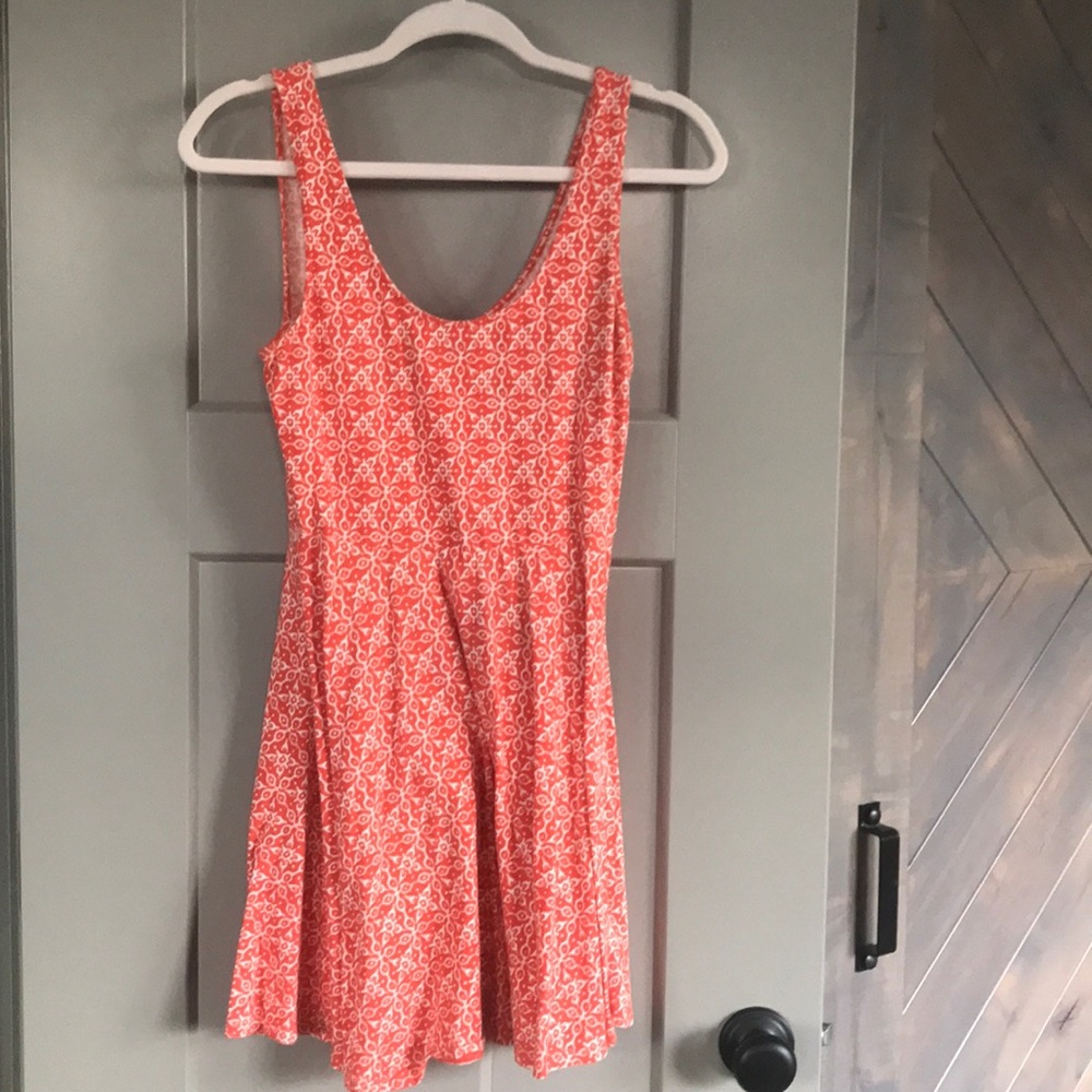 Orange Cotton Minidress